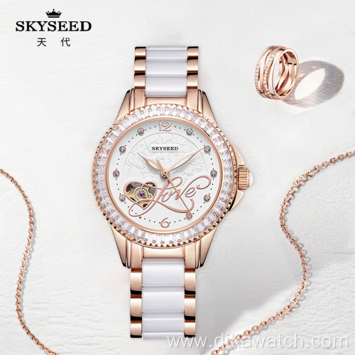 SKYSEED Butterfly Love Flower Automatic Mechanical